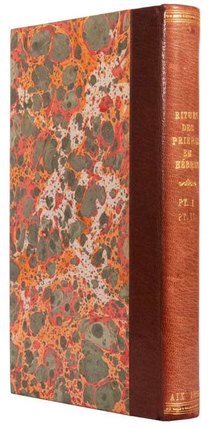 Two parts (out of original three) or this important French Siddur, containing Daily prayers and Sabbath prayers.