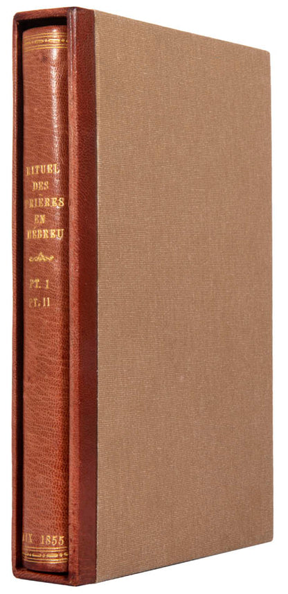 Two parts (out of original three) or this important French Siddur, containing Daily prayers and Sabbath prayers.