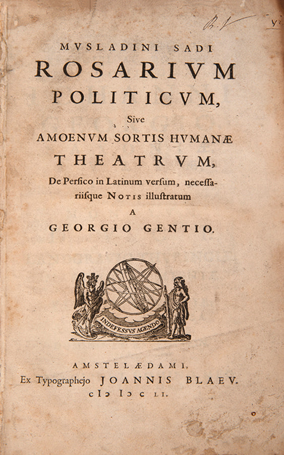 The Gulistan is the single most important publication for Western studies in Persian language and history in the seventeenth century.