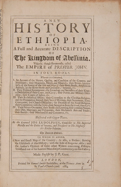 Ludolf is regarded as the father of modern Ethiopian studies, his 'New History of Ethiopia is 'full of recondite and important information'.