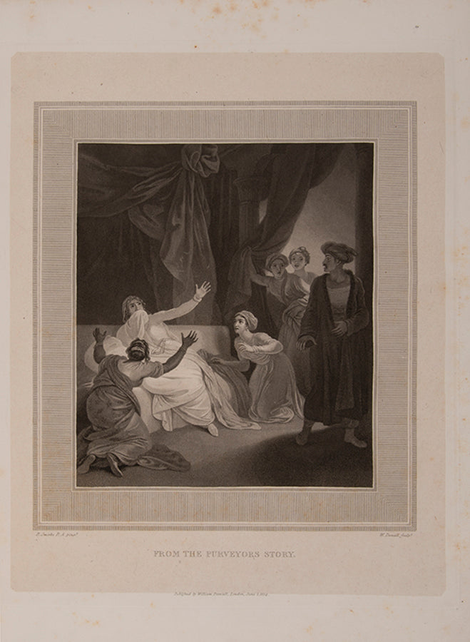 Large paper copy of The Adventure of Hunch-Back, illustrated with 17 engraved plates by William Daniell after paintings by Robert Smirke.