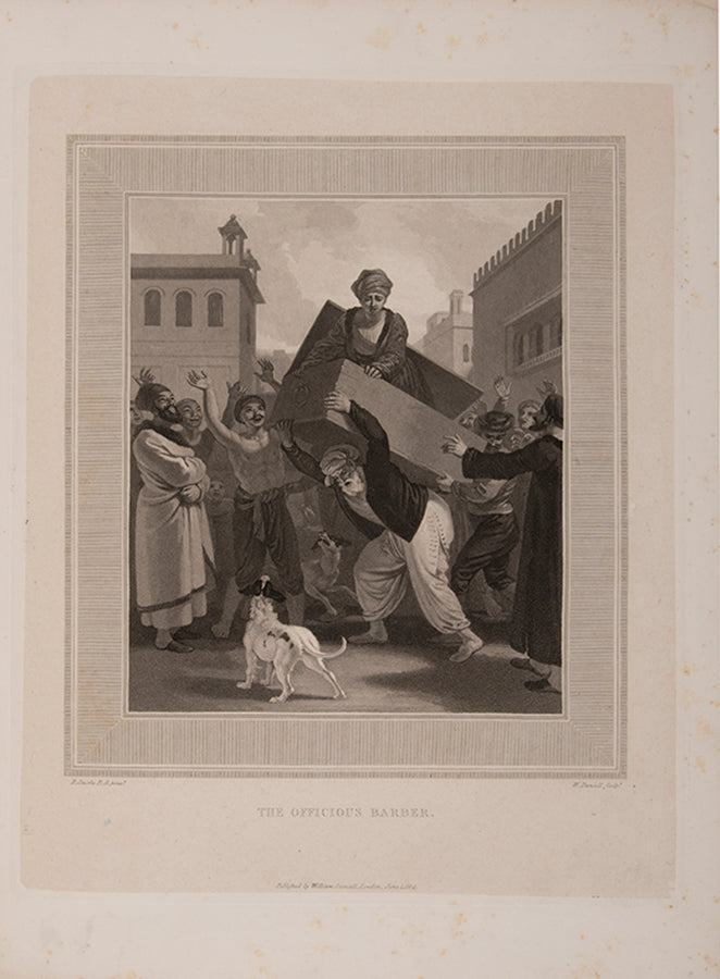 Large paper copy of The Adventure of Hunch-Back, illustrated with 17 engraved plates by William Daniell after paintings by Robert Smirke.