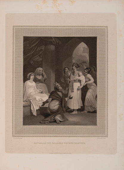 Large paper copy of The Adventure of Hunch-Back, illustrated with 17 engraved plates by William Daniell after paintings by Robert Smirke.