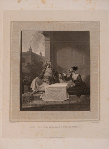 Large paper copy of The Adventure of Hunch-Back, illustrated with 17 engraved plates by William Daniell after paintings by Robert Smirke.