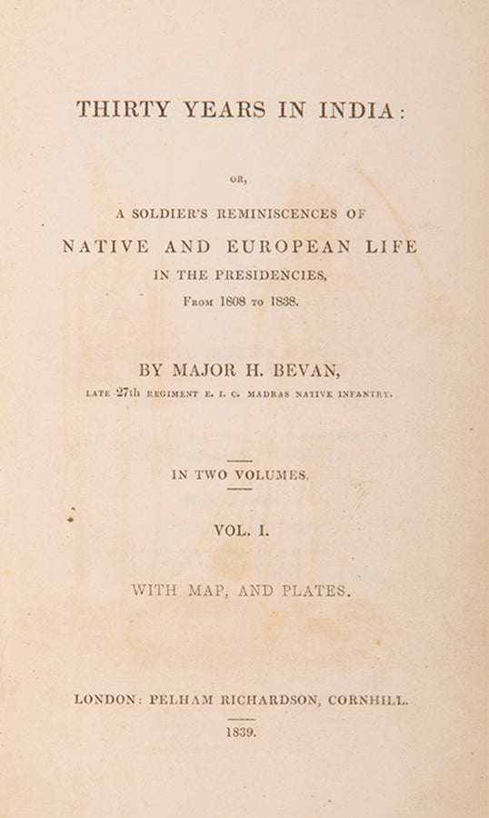 Sporting experiences are liberally dosed in Bevan's recollection of life and military work throughout India.