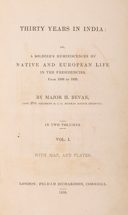 Sporting experiences are liberally dosed in Bevan's recollection of life and military work throughout India.