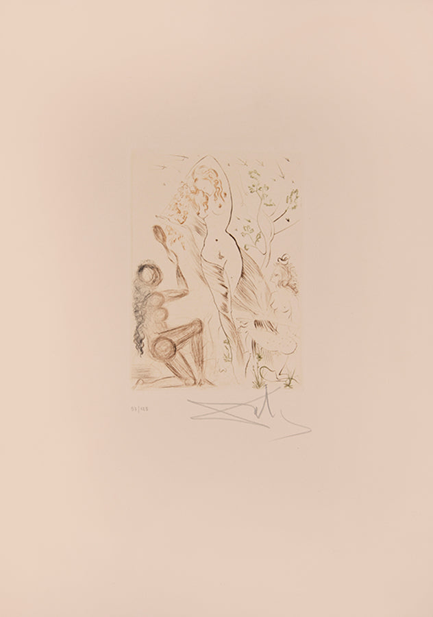 An excellent example of the complete portfolio of Boccacio's Decameron illustrated by Salvador Dali, each plate numbered 57/150 and signed by Dali.