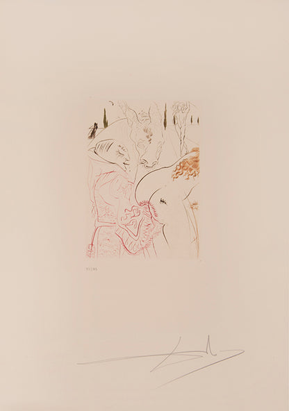 An excellent example of the complete portfolio of Boccacio's Decameron illustrated by Salvador Dali, each plate numbered 57/150 and signed by Dali.