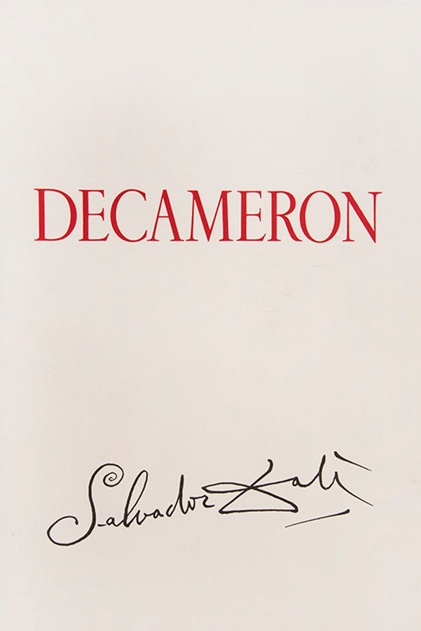 An excellent example of the complete portfolio of Boccacio's Decameron illustrated by Salvador Dali, each plate numbered 57/150 and signed by Dali.