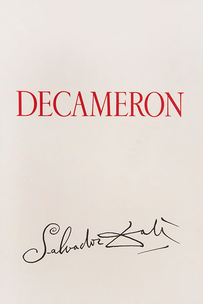 An excellent example of the complete portfolio of Boccacio's Decameron illustrated by Salvador Dali, each plate numbered 57/150 and signed by Dali.