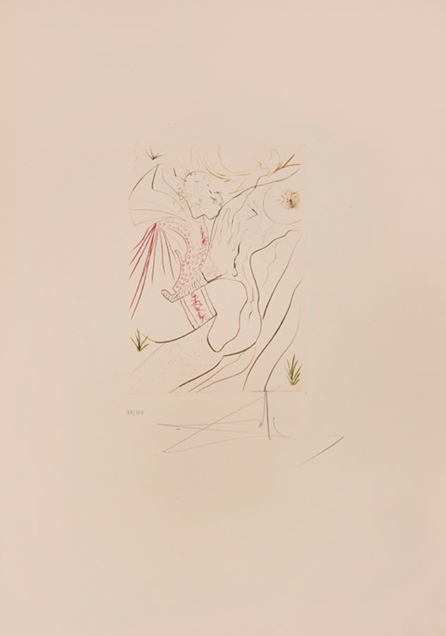An excellent example of the complete portfolio of Boccacio's Decameron illustrated by Salvador Dali, each plate numbered 57/150 and signed by Dali.