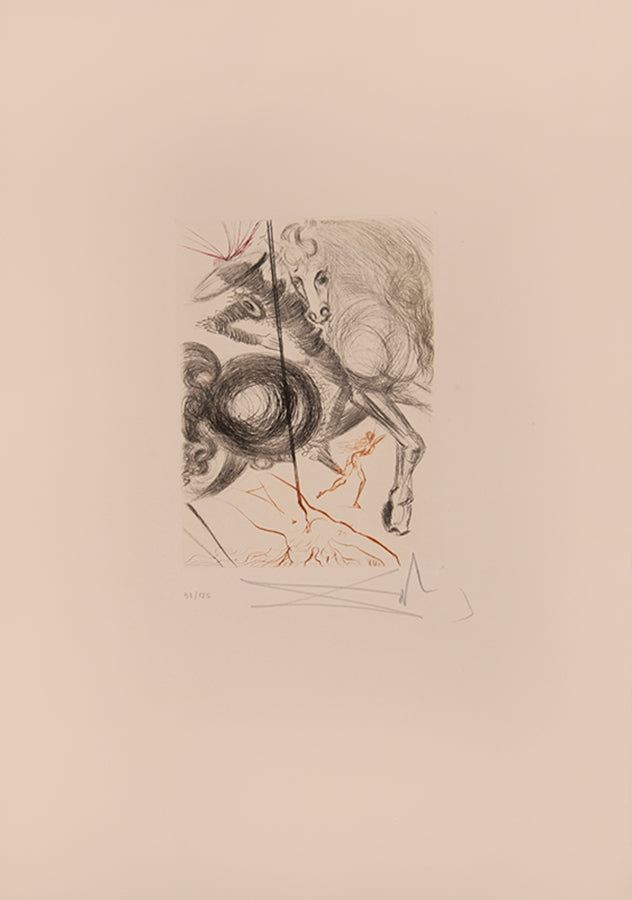 An excellent example of the complete portfolio of Boccacio's Decameron illustrated by Salvador Dali, each plate numbered 57/150 and signed by Dali.