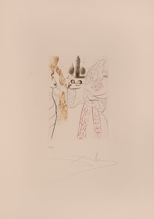 An excellent example of the complete portfolio of Boccacio's Decameron illustrated by Salvador Dali, each plate numbered 57/150 and signed by Dali.