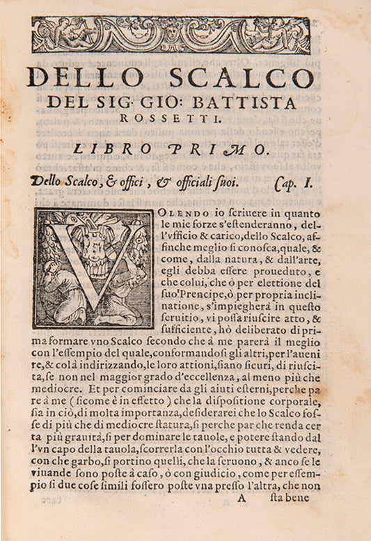 The rare editio princeps of this famous treatise containing a compendium of all the culinary literature that appeared during the sixteenth century.