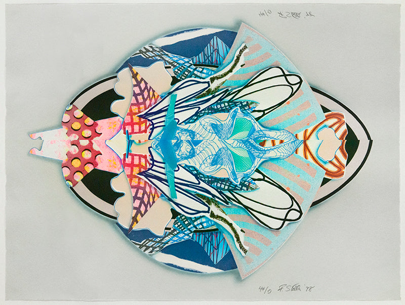 Frank Stella, Aiolio, from Imaginary Places III, edition of 51, 1998, on TGL handmade paper, lithograph, screenprint, etching and aquatint  in colours