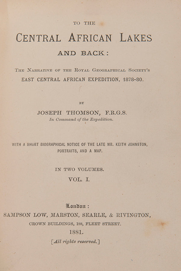 The narrative of the Royal Geographical Society's East Central African Expedition, 1878 to 80. 