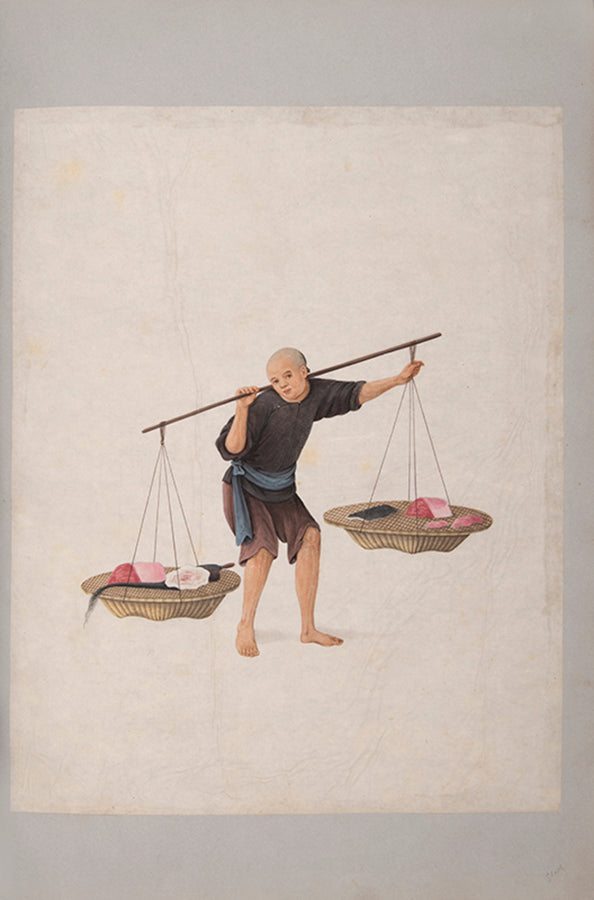 A remarkable collection of fine large format Chinese watercolours. The binder of the album, George Mullen, was the most famous bookbinder in Ireland. 