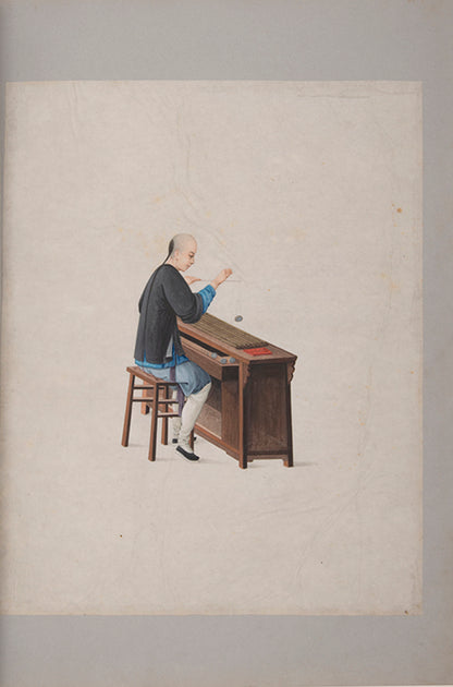 A remarkable collection of fine large format Chinese watercolours. The binder of the album, George Mullen, was the most famous bookbinder in Ireland. 