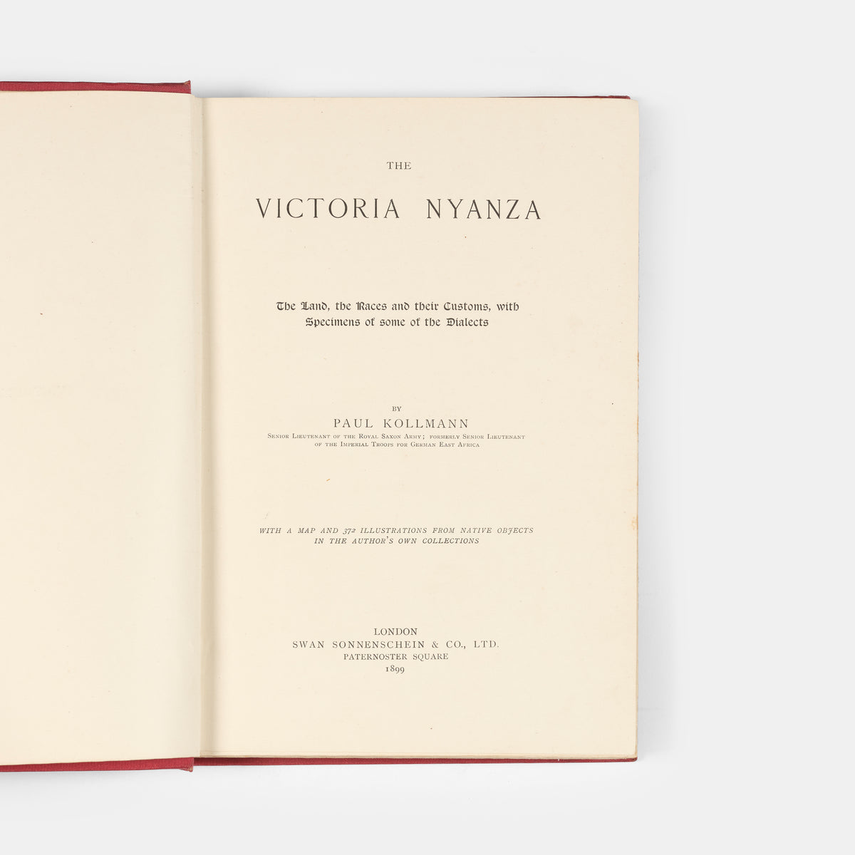 A valuable ethnographic work. The author had worked in the Ethnological Museum at Berlin which inspired him to begin his own collection.