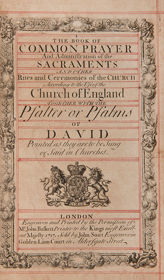 A particularly beautiful Book of Common Prayer. An experimental edition printed on silver plates engraved by John Sturt. 