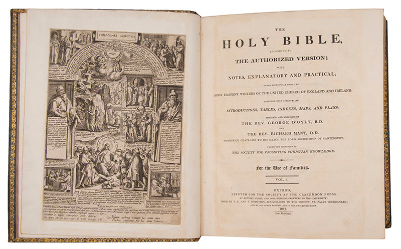 A fine extra-illustrated Bible with engravings dating from the seventeenth century by Guercino, Cipriani, Rubens, Sadeler, Durer,Blake and others