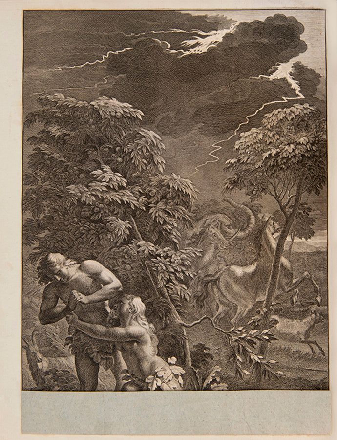 A fine extra-illustrated Bible with engravings dating from the seventeenth century by Guercino, Cipriani, Rubens, Sadeler, Durer,Blake and others