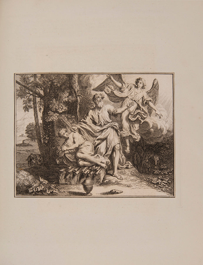 A fine extra-illustrated Bible with engravings dating from the seventeenth century by Guercino, Cipriani, Rubens, Sadeler, Durer,Blake and others