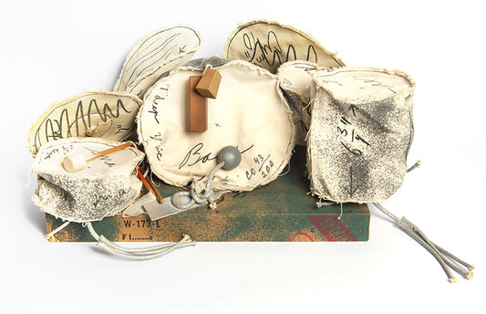 Claes Oldenburg, Miniature Soft Drum Set, 1970, screenprint, canvas, washline, wood, spray enamel, signed, from the edition of 200