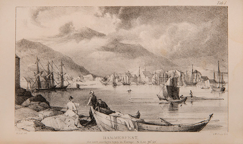 William Dawson Hooker (1816-1840), physician and botanist,  undertook a journey to northern Norway in 1836, to study the flora and fauna and local customs