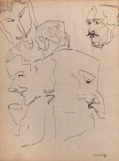 An unrecorded playscript together with two schoolbooks from the École du Louvre by the great actor and mime artist Jean-Louis Barrault.
