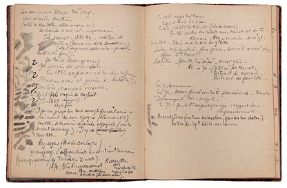 An unrecorded playscript together with two schoolbooks from the École du Louvre by the great actor and mime artist Jean-Louis Barrault.