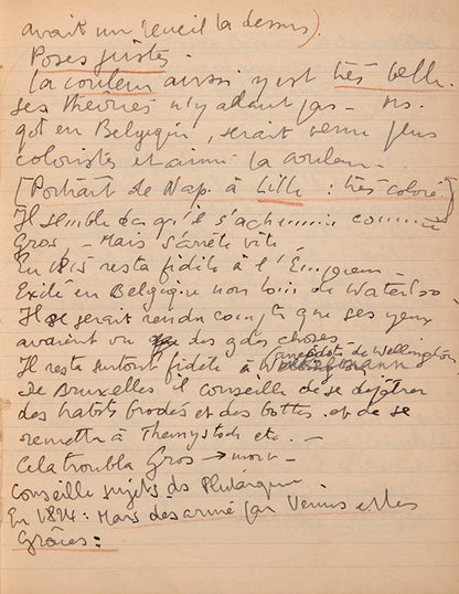 An unrecorded playscript together with two schoolbooks from the École du Louvre by the great actor and mime artist Jean-Louis Barrault.