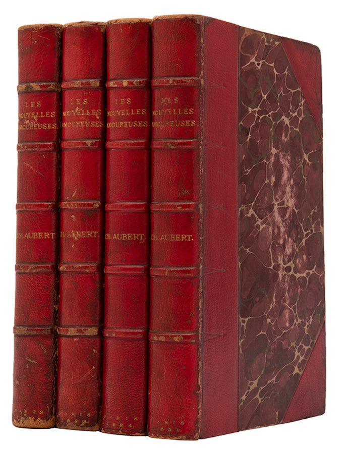The complete set of Les Nouvelles Amoureuses by Charles Aubert. 
