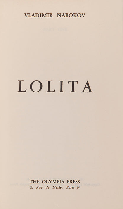 Vladimir Nabokov's controversial novel Lolita was rejected by American publishers, but was finally accepted by the Olympia Press in Paris. 