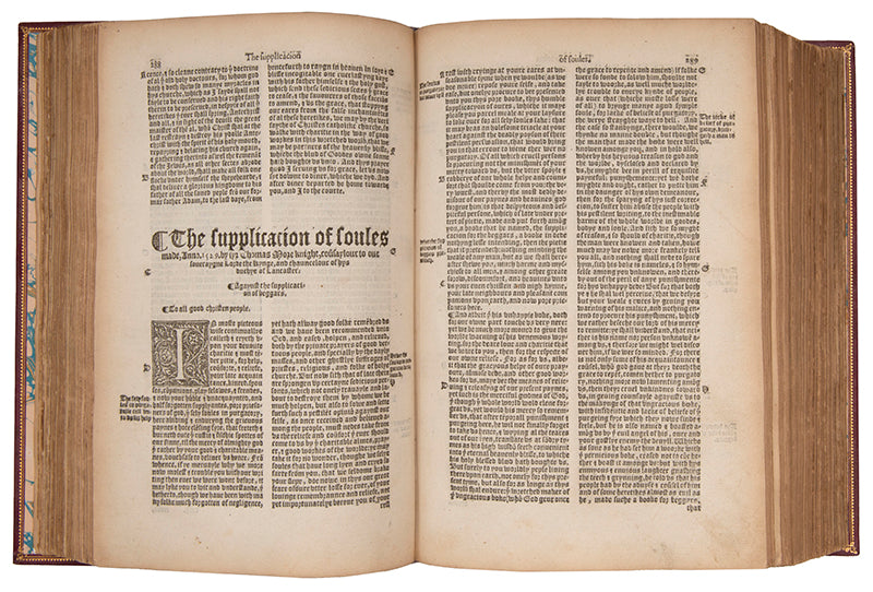 The Workes of Sir Thomas More Knyght, the first collected edition of More's English texts, edited by his nephew William Rastell and published under Mary I<br />