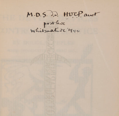 1934 reissue of The Devil's Devices by Douglas Pepler, inscribed by the author.