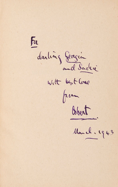 First edition of Gentle Caesar by R.J. Minney and Osbert Sitwell, inscribed by Sitwell to his brother and Sister-in-law.