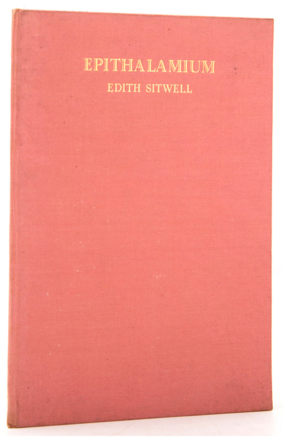 First edition of Epithalamium by Edith Sitwell, one of 100 copies signed by the author.