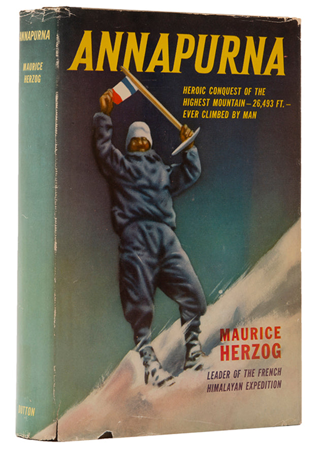 Herzog was a French mountaineer who led this remarkable ascent of Annapurna. Inscribed copy.