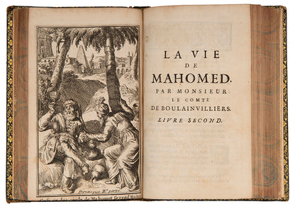 Second edition of La Vie Mahomed by Henri, Comte de Boulainvilliers. A scarce work on the prophet Muhammed.