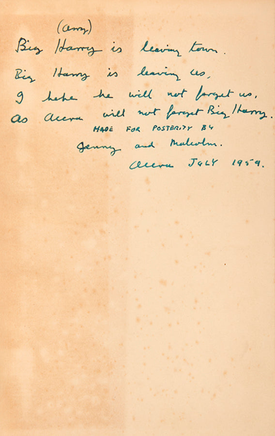 First impression of The Palm Wine Drinkard by Amos Tutuola, inscribed by the author