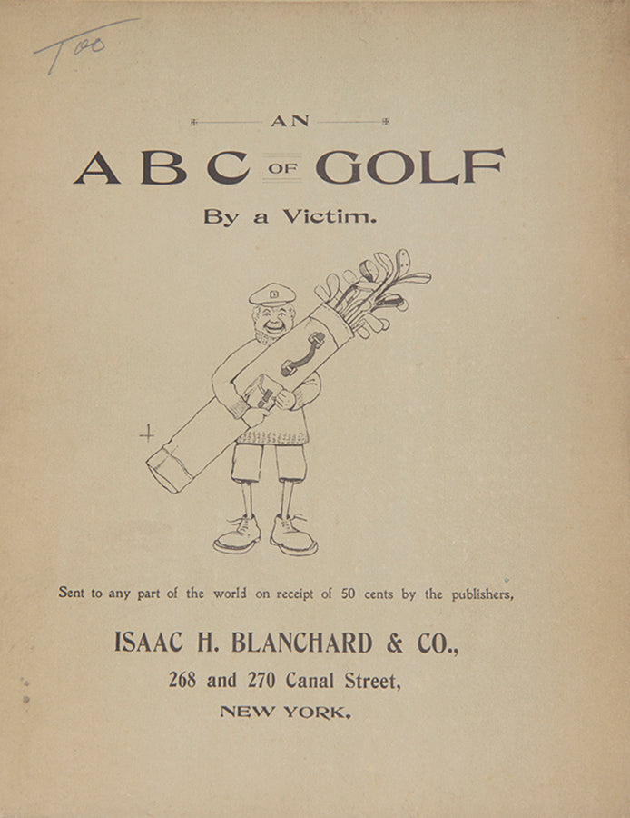 Fifth edition of An A.B.C. of Golf by D.W.C. Falls, in the original burlap wrappers.