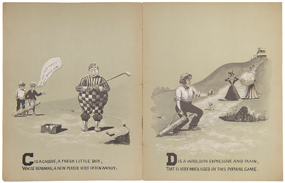 Fifth edition of An A.B.C. of Golf by D.W.C. Falls, in the original burlap wrappers.
