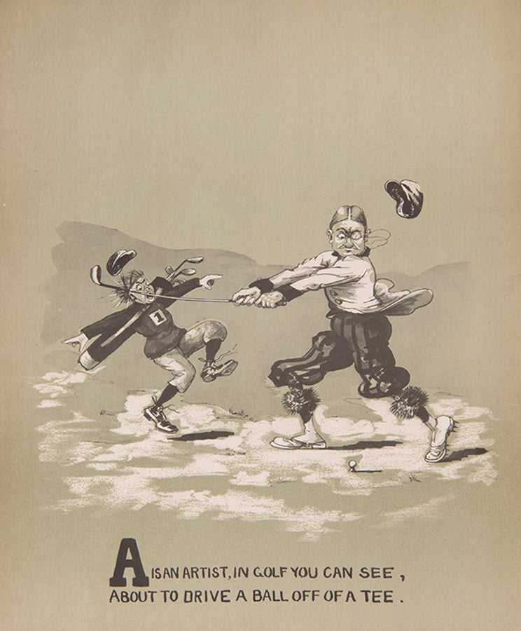 Fifth edition of An A.B.C. of Golf by D.W.C. Falls, in the original burlap wrappers.