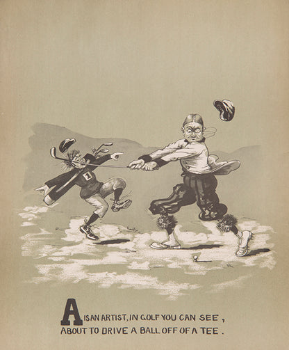 Fifth edition of An A.B.C. of Golf by D.W.C. Falls, in the original burlap wrappers.