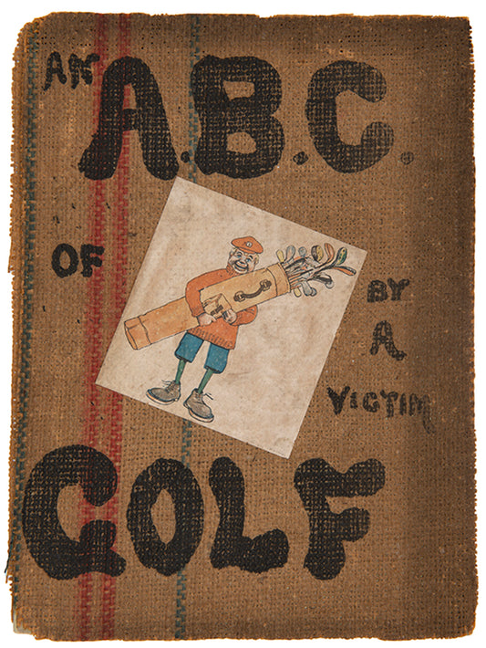 Fifth edition of An A.B.C. of Golf by D.W.C. Falls, in the original burlap wrappers.