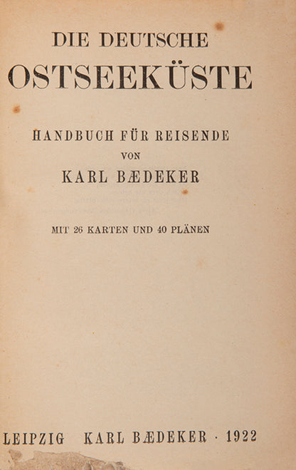 This is the first issue with adverts at rear. A scarce regional guide covering North and East Germany.