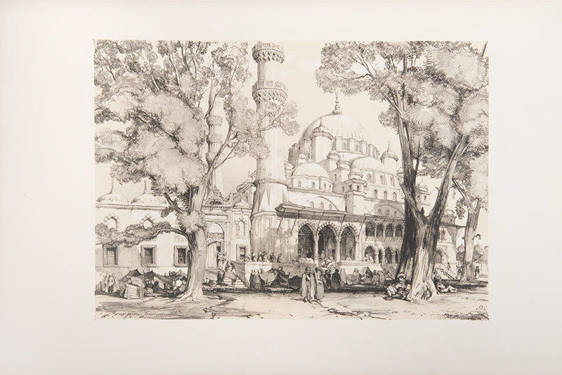 Lewis travelled to the Levant, but these drawings were made by Coke Smyth who was in Constantinople several years before Lewis visited that city.