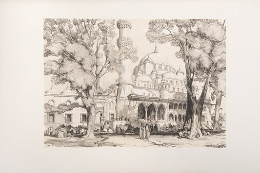 Lewis travelled to the Levant, but these drawings were made by Coke Smyth who was in Constantinople several years before Lewis visited that city.