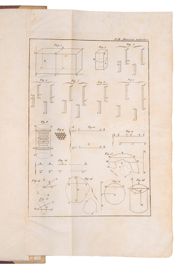 An attractive 11-volume set of nineteenth-century scientific and mathematical treatises, including works by Avogadro, Cauchy, and Legendre, among others.